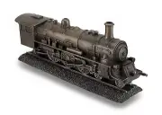 Veronese Design 10.5" Long Steam Locomotive Engine Cold Cast Resin Antique Br...