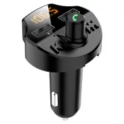 Fm Transmitter Bluetooth Car Mp3 Player Support U Disk Tf Card Hands-Free Dual Ports Usb Charger