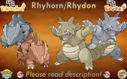 ⭐Shiny/Non-shiny Rhyhorn/Rhydon 6IV XL⭐Let's Go Pikachu/Eevee HOME (Legal)