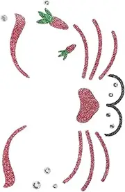 OATIPHO Bunny Face Stickers Easter Rabbit Temporary Body Decals for Makeup Craft Parties and Cosplay Safe Easy to Apply Bunny Face Decoration