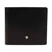 MONTBLANC Mens Black MEISTERSTUCK Double Billfold Wallet Coin Pocket NIB