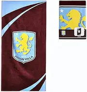 The Gift Scholars Aston Villa Beach Towel – Official Licensed 100% Cotton – Large 140 x 70 cm (55 x 28 in) – Perfect for Pool