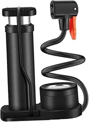 ERINGOGO Multi Functional Tire Pump with Pressure Gauge Portable Manual Air Inflator for Motorcycles Bicycles Cars Compact to Psi for Emergency Use