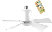 LED Ceiling Fan Light | Remote Control Bathroom LED Fan | Quiet Working Home Supplies for Living Room Kitchen Dorms Bathroom Kids Room Garage