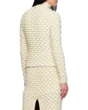 Bottega Veneta Fish Scale Sweater S,M White