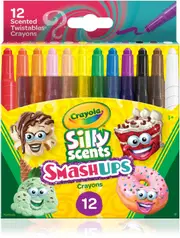 Crayola 12 Silly Scents Smash Ups Mini Twistables Crayons