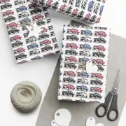 Mustang Fastback Delight: Classic Car Art Wrapping Paper - Vintage Car Lover