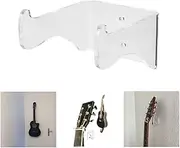 Topyond Guitar Wall Mount Hanger Clear Acrylic Guitar Hook for Guitar Violin Ukulele,Wall Mount Rack for Home Studio Decor, Transparent Guitar Wall Hanger Display Rack for Musician