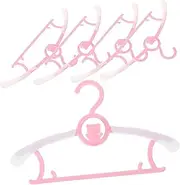 Luxshiny 5pcs Adjustable Coat Hangers Plastic Organizing Tool for Nursery Closet Space Saving Design for Clothes Infantsafe and Storage