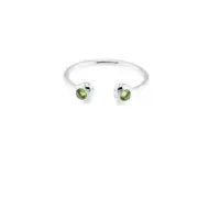 NEW Sterling Silver Toe Ring Peridot Bling