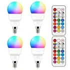 E12 LED Light Bulbs (40w Equivalent) 5W, Color Changing RGB, A15 Small Base C...