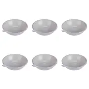 6PK Davis & Waddell Nori Porcelain Bowl W/ Handle 14cm/135ml - Light Grey