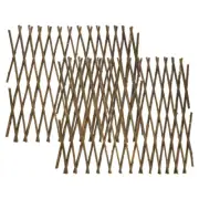 2 Pcs Wooden Hedge Lattice Rack Fence Decorations Outdoor Trellis Garden Wall