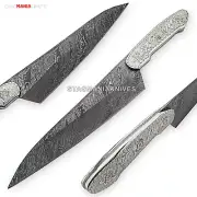 Premium Hand Forged Damascus Steel Full Tang Chef Knife Hand Engraved Handle
