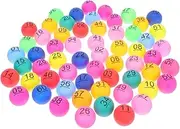 Sosoport 120 Pcs Color Number Ball Numbered Balls 1-100 Pong Number Balls Bingo Colored Tennis Balls Mini Tennis Balls Beer Pong Number Lottery Balls Seamless Game Balls Bingo Ball Plastic