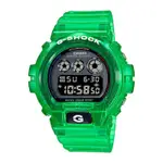 【富安鐘錶】全新 CASIO卡西歐 G-SHOCK 懷舊復古 電玩風格 半透明 光透綠 獨特三眼 DW-6900JT-3