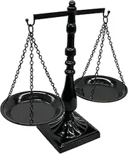 [Owlgift] Vintage Style Metal Libra Jewelry Display Tray Cosmetic Organizer Storage, Black