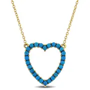 Julianna B. Composite Turquoise Heart Necklace at Nordstrom One Size