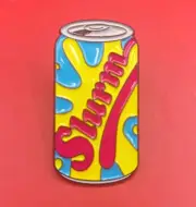 Futurama Slurm Metal Enamel Pin