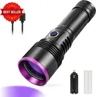 Rechargeable 365nm UV Light Torch 30W Blacklight for Pet Stains Resin Scorpion N