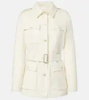 [Ralph Lauren Collection] Ralph Lauren Collection Sydney linen field jacket AU 14 beige