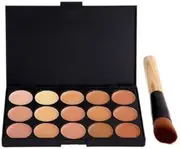 New 15 Colours Concealer Palette Kit with Brush Face Makeup Contour Cream