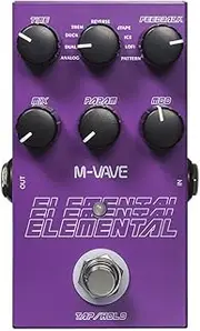 Delay and Reverb Guitar Bass Effects Pedal Digital Delay Pedal Element Pedal for M-vave 9 Different Guitar Effects Support for TAP