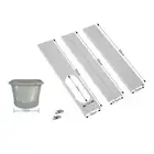 3Pcs 15cm Portable Air Conditioner Window Slide Kit Plate Adjustable with Screws