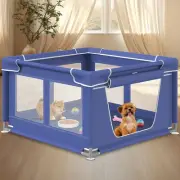 Dog Playpen 42 × 42 Inch, Puppy PlayPen with Gate for Puppies, Cat, Small and...