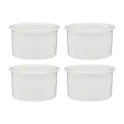 4pc Ecology Signature 11cm Porcelain Ramekin Dish - White