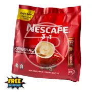 2 packs x 25 sticks Nescafe 3in 1 Blend & Brew Original Instant Coffee