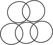 TIDTALEO 5pcs Nitrile Rubber Strainer Filters Pressure Power Washer Valve Seals Machinery Taps Gasket Maker Instant Gasket Kit for Work Washers Nose Gasket Black