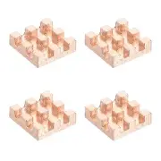 4 Pcs Copper Heatsink 7x7x2mm, Heat Sink Cooler Radiator for Raspberry Pi
