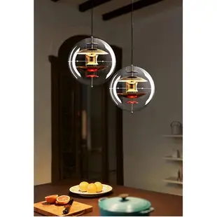 Denmark Verpan VP 球形燈 / 北歐創意設計吊燈 / 三種顏色可供選擇:白色、鉻色、白色 / 酒吧、客廳