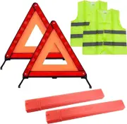 Warning Triangle Kit Foldable Safety Triangle Kit Car Emergency Roadside Kit wit