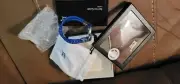 Montblanc Men's Jewelry Stainless Steel & Braided Leather Cord Hook Clasp...