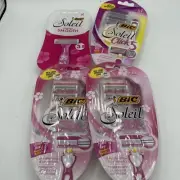 4 Packs BIC Soleil Click 3, 5, Simply Smooth Disposable Razor Blade 18 Total