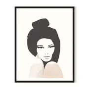 Miranda Framed Wall Art - Black