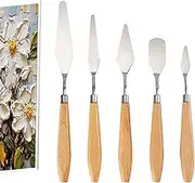 Paint Scraper,Stainless Steel Drawing Scraper | Drawing Tool, Color Texturing Supplies for Crafting Sculpting Construction Pottery Gouache Watercolor