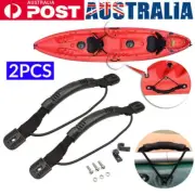 2PCS Kayak Canoe Boat Side Mount Carry Handle With Bungee Cord Accessories