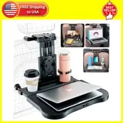 Car Back Seat Tray Table - Stable Foldable Auto Backseat Food Trays Desk