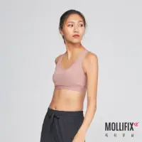 在飛比找momo購物網優惠-【Mollifix 瑪莉菲絲】交叉美背洞洞運動內衣、瑜珈服、