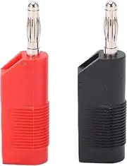 2PCS 4mm Banana Plug Banana Adapter Cable Connector Clips for Multimeter Test Leads Speaker Wire Cable