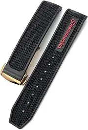 [SKXMOD] For Omega Speedmaster Watch Strap Stainless Steel Deployment Buckle 20mm 21mm 22mm Rubber Silicone Watchband