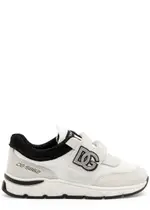 Dolce & Gabbana Kids Logo Panelled Mesh Sneakers (IT24-IT26) - White And Black - 24 (IT24/ UK7 Baby) 24 (IT24/ UK7 BABY)