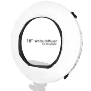 18-inch Diameter Photo Studio Professional White Diffuser Cover for Ring Light