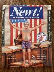 Newt Gingrich Paper Doll Book Mint New 1995 With 8 Trading Cards Too
