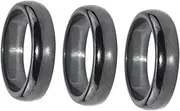 HEATSHAKING 3Pcs Magnetic Hematite Rings Multipurpose Gallstone Treatment Rings Natural Material Durable Immune Support Unique present for All Ages