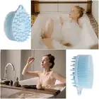 Dual-sided Silicone Scrubber for Body Scalp Bath Brush with Ultra-soft Body