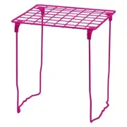 Stac-A-Shelf Locker Organizer Shelf, Stackable, Extra Tall, Fits Standard Pink